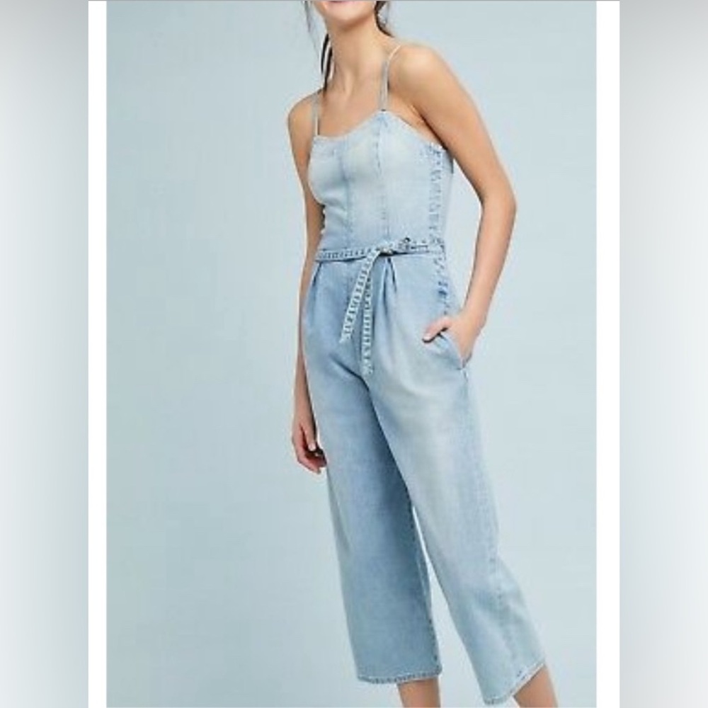 AG Adriano Goldschmied Giselle Onesie Crop Wide leg Jumpsuit - Small